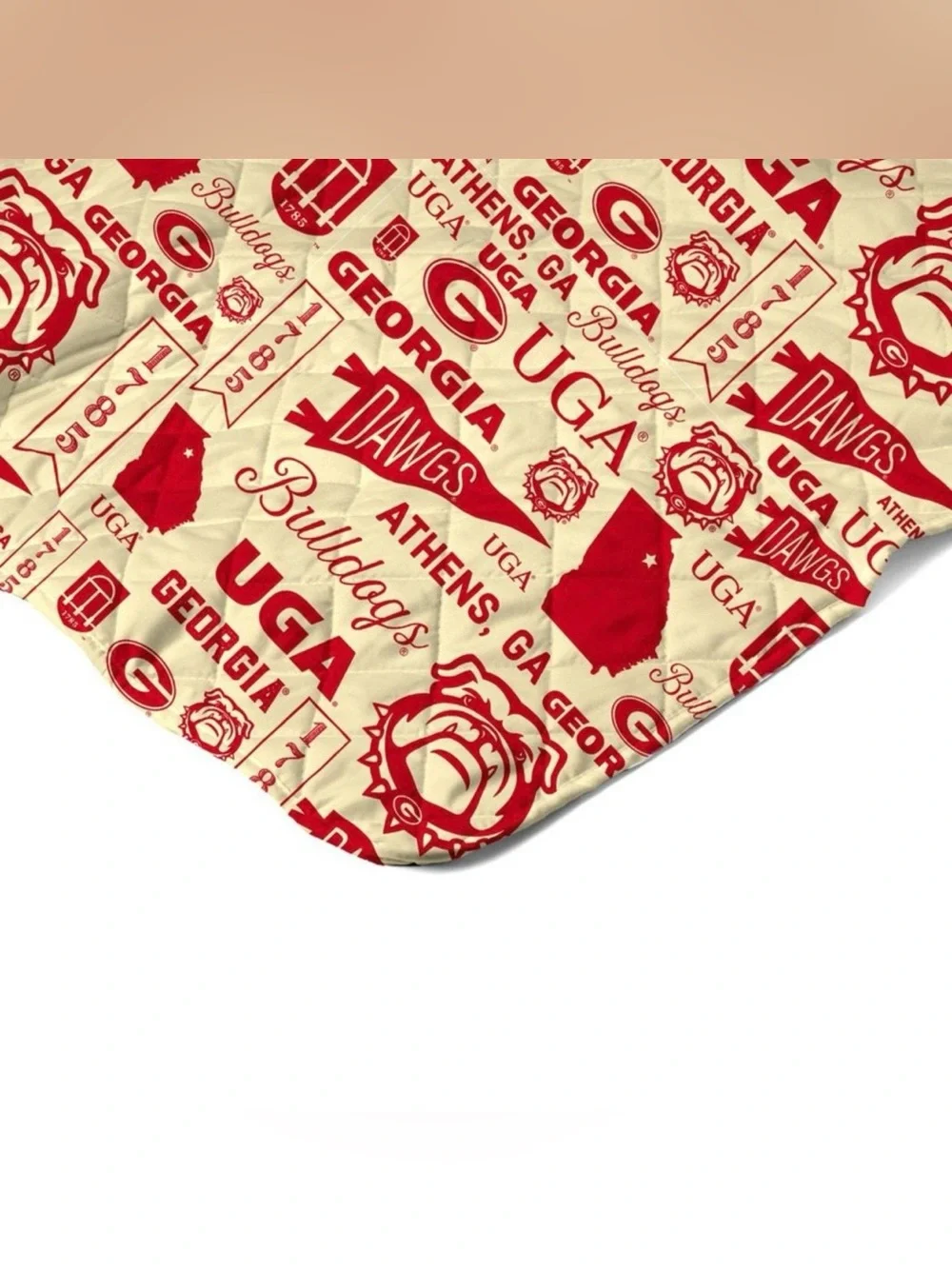 New! NCAA Georgia Bulldogs 60x80 Quilted Throw Blanket